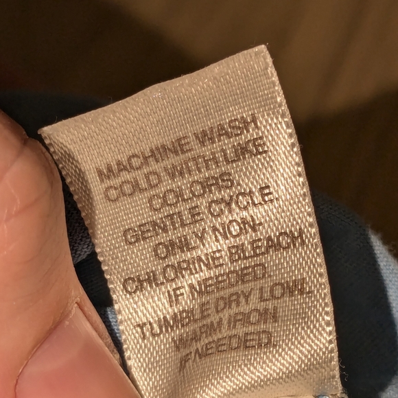 Pure jill One Pocket Top Pima Cotton Womens M Light Blue Long Sleeve Shirt - Picture 7 of 10